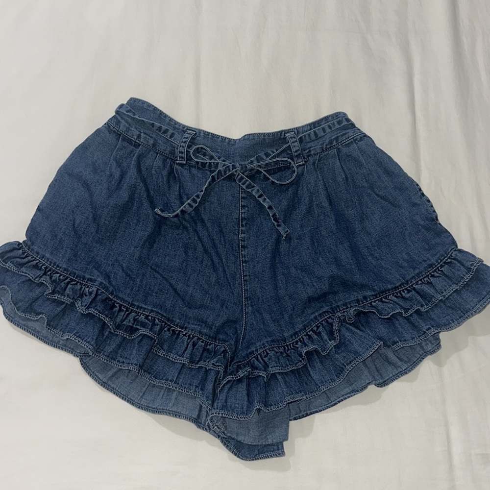 We The Free Blue Jean Shorts